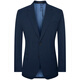 Angel Bird Business Travel Anti-wrinkle Suit (Top) Men's Easy-Care Commuting Suit Jacket KEBB246012U Blue 46A