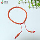 Yanhao Natural Coral Bracelet Pink Bucket Beads Coral Single Circle Telescopic Bracelet Exquisite Gift for Girlfriend in the Year of the Zodiac Natural Coral Pink Bracelet