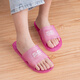 Zapatillas de cristal poresno para mujeres bañeras de baño de gran tamaño en el hogar pareja gelatina de interiores y mujeres fugas antideslips sandalias de plástico 1105-azul 43 (tamaño estándar)