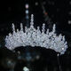 Green Zhe's New Crystal Crown Tiara Braut Haarzubehör Hochzeitskleid Accessoires High-End Crystal Stirnband Hochzeit Schmuck Stirn Anhänger Kron Luxus Version