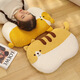 Meet the Beauty Memory Foam Pillow Pillow Cat Belly Pillow Super Soft Cervical Spine Student Male and Female Cat Belly Cute Cartoon Pillow Single Memory Foam Pillow Cat Orange 55x35