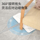 Meliya mop household one-mop, hand-wash-free flat-panel with scraper bucket, absorbent mop, wet and dry mopping, a total of 3 mops