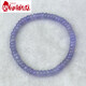 Chisha Tanzanite Bracelet Natural Plate Beads Women's Single Circle Fashion Small Fresh Simple Crystal Flat Beads Bracelet Jewelry 1#/2*4MM/Plate Beads/Single Circle