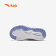 Anta-Kinder-Turnschuhe Mädchenschuhe 2024 Herbst und Winter Trendy Mesh Leder Knopf und Samt-Baumwollschuhe [Kindernahrungsmittel] Weiß/Fliederblau/Blau 9904-2 Größe 33