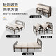 Saison folding bed 4-fold bed home double bed 1.2 meters 1.5 meters simple hard bed office lunch break bed single bed reinforced bed 1.2 meters (black)