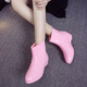 Botas de lluvia anti-slip antideslizas Huilie botas de lluvia de gelatina lindas botas de lluvia de cocina de moda zapatos de goma no deslizantes para mujeres zapatos impermeables para adultos 1585 zapatos individuales burdeos (tamaño más pequeño) 36 36