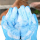 Big Cat Diary Cat Bath Gloves Dog Bath Artifact Washing Cats and Dogs Long Anti-scratch and Bite Cat Gloves Pet Massage Brush Thickened and Long Blue