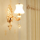 Film and television wall lights LED European style bedroom bedside lights Living room background decoration wall lights Atmospheric KTV hotel crystal wall lights X698 double heads
