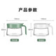 SUPOR glass seasoning jar seasoning box household kitchen MSG salt seasoning storage with spoon seasoning jar seasoning jar cream white 300ml