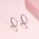 Liuguifu Jewelry Hoop Earrings Platinum PT950 Earrings Earrings Earrings Women's Priced Birthday Gift 0.90g
