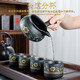 Zhengyang automatic tea set home complete set of kung fu tea cups, tea wash, tea ceremony, six gentlemen combination lazy tea maker, full and half, matte automatic style, six cups