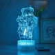 Anime LED Nachtlicht Neon Genesis Evangelion Asuka Lingbo Rei periphere bunte Beleuchtung Atmosphäre Lampe 677 Ling Borei monochromes warmweißes Licht ohne Schalter USB-Buchse
