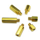 Shantoulincun hexagonal copper column M3 single-head long and short-tooth copper column chassis motherboard screw column circuit board support isolation column copper pillar M3*15850