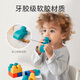 Leleyu Building Blocks Juguetes para niños de 3 a 6 años Las partículas grandes de pegamento suave pueden morder 53 piezas de regalo de cumpleaños para niños y niñas