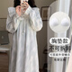 Qin Nuanchun Autumn Day Princess Style Long Sleeve Night Dress for Women 2024 New Style Large Size Pajamas Home Clothes 16857 No Chest Pajamas M (Suggested weight 80-100 Jin [Jin equals 0.5 kg])