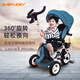 Babyjoey British children's tricycle folding baby 1-3-5 years old trolley bicycle rider honor blue
