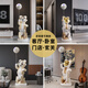 Jizhao Astronaut Starry Sky Projector Lamp Intelligent Audio Ornament Astronaut Large Floor-to-ceiling Living Room Gift for Moving Home Cream Color Astronaut + Xiaoai Speaker + Projector Lamp No Specifications