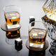 French bow and arrow Lemeiya square wine glass whiskey glass household octagonal glass beer cup drinking cup tea cup 6 pieces square 200ml box