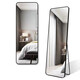 
Yanxi full-body mirror dressing floor-standing mirror household explosion-proof wall hanging fitting mirror bedroom wall mirror Internet celebrity female dormitory large mirror HD explosion-proof [big rounded corner] noble white 150*40CM-thickened dual-purpose