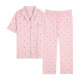 Pretty (Qiaoliya) Pyjamas für Frauen im Sommer im Sommer Pure Cotton Kurzärmelhosen im Sommer All-Cotton Dünntemperament Mutter Heimkleidungsset können außerhalb von 655 xxxl getragen werden, geeignet für 150-170jin [Jin entspricht 0,5 kg]