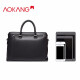 Aokang Official Business Briefcase Workplace Elite Wedding Men's Boutique Bag Black