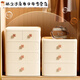 Baishengniu underwear, underwear, socks, bra storage box, drawer-type three-in-one divided bedroom wardrobe storage box for home use, fruit green 2-in-1 bra + 2 small pumps