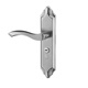 En acier inoxydable chambre maison universelle verrouillage de porte en bois massif salle de bain simple languette en aluminium alliage à main double langue 16 trou 20-9766 Qinggu 35-50 mm type universel avec clé