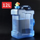 Baijie pure water bucket outdoor bucket with faucet large diameter water storage bucket self-driving tour portable outdoor drinking water bucket square style 12L (with faucet)