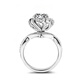 K gold moissanite ring new product D color moissanite diamond ring rose bud fountain model simulated silver finger main diamond 1 carat size 9