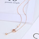 Chao Acer 18K gold necklace with gold birthday gift for women, Yuejiyuanxin XQK30000303, about 40cm with tail chain