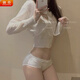 Xiaofen Cute Girl Bow Low Taille Höschen Spitzenkante Baumwollhöhe Unterwäsche Frauen weißer Schmetterling #3685 XL (80-120jin [Jin gleich 0,5 kg])