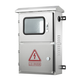Boîte de distribution extérieure en acier inoxydable, boîte connectée au réseau photovoltaïque, boîte de compteur électrique triphasée à double porte extérieure, boîte de comptage, boîte de commande étanche, boîte à instruments, boîte de combinaison 304 personnalisation, portes supérieures et inférieures extérieures 550*400*160