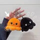 
Cute expression cartoon flip face change octopus pendant student couple gift plush doll octopus keychain black grey