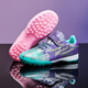 
FEELACES children's football shoes broken nails for men and women Falcon Messi student training shoes for children TF artificial grass sneakers 6195 mandarin duck pink purple broken nails 34 [socks + ball bag + protective board]