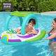 Bestway inflatable children's boat inflatable boat baby swimming ring child seat toy boat water inflatable toy children's car sunshade boat + small yellow pump