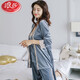 Langsha Pyjamas (Langsha) Frauen Herbst und Winter Gold Velvet Langarmed sexy Hosentender Großgröße kann an der Außenhäuser-Unterwäsche-Unterwäsche Neujahrs-Schlachtkleid 9221 Gold Samt Pyjamas Burgundy M (100jin [Jin gleich 0,5 kg] oder weniger) getragen werden)
