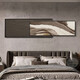 Huaixue modernes leichter Luxus abstrakter Hochleistungsbettbettbett-Wandbundzimmer im Wandgemälde überlagertes dekoratives Gemälde Kunstsofa Hintergrund Wandhänge HR1349 180*60/180*76 Öl Canvas Aluminiumlegierung schwarzer Rahmen