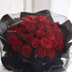 Flowers, love roses, same-city delivery, bestie, girlfriend, friend, wife’s birthday bouquet gift, local forever classic 33 red roses and black gauze bouquet, same-city delivery, support appointment date