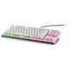 Alienware AW420K white TKL wired gaming keyboard mechanical keyboard cherry red shaft RGB lighting new style white RGB multi-color backlight, cherry red shaft