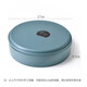 SUNCHIEF imitation porcelain dried fruit plate Chinese style candy box with lattice nut plate snack household melon seed box storage box European style simple round-5 grid-falling leaf gray