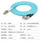 Jumper de fibra multimode de telecomodo de telecomunda de upliana LC-LC-LC-FC-SC-ST OM3 Fibra de cola de doble núcleo multimodo, cable de fibra especial para la sala de datos anti-flexión OM3 10 Gigabit multimodo LC-FC 1 metro