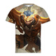 Pavilion King of Glory T-shirt Five Tigers General Clothes Print Limited Skin Dormitory Brothers Top Campus Customization Trend 1517 Zhang Fei-Tiger Soul XL (110-125Jin Jin is equal to 0.5 kg)