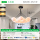 大观园（DGY）简约客厅吊灯创意卧室灯月球泡泡吊线灯卡通星球吊灯中山灯具001O 9734黑色13头三色白球12cm