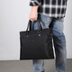 Fadelu Waterproof Waterproof Handbag Men's Briefcase Business Shoulder Messenger Bag Men's 14-inch Casual Computer Cloth Bag Black