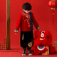 Qibo Hanfu Boys Winter 2026 New Children's New Year's Clothes National Style Ancient Costumes Yunqilongxiang Red and Blue Tops 120