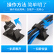 Self-adhesive pipe tie fixing seat snap adjustable water pipe hose gas pipe clamp bellows round pipe clamp SN1713 upgraded black 1316 (10 pieces) 2 pipes suitable for