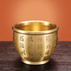 Xuanyuan Pavilion Brass Crown Pot Ornaments Copper Cylinder Baifu Cylinder Brass Rice Cylinder Piggy Cells Handicrafts Opening and Relocation Gifts One-Carol Gold [Baifu Case] ​​Medium