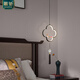 Diaochi (DIAOCHI) all copper new Chinese style bedroom bedside small chandeliers living room TV wall hanging line lamps entrance balcony stairs lighting 671/Peach Blossom pair