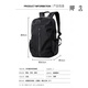 Backpack that can be put on trolley case can be put on suitcase backpack trolley trolley travel bag 5273 gray large
