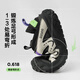 Zapatillas de zapatillas para niños zuoxi boys 2025 nuevo botón de malla funcional transpirable stream rastreando zapatos negros 31